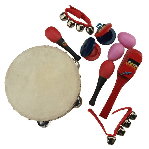 Drumfire Hand Percussion Set with Carry Bag (6-Piece)-DFP-PP6-COL