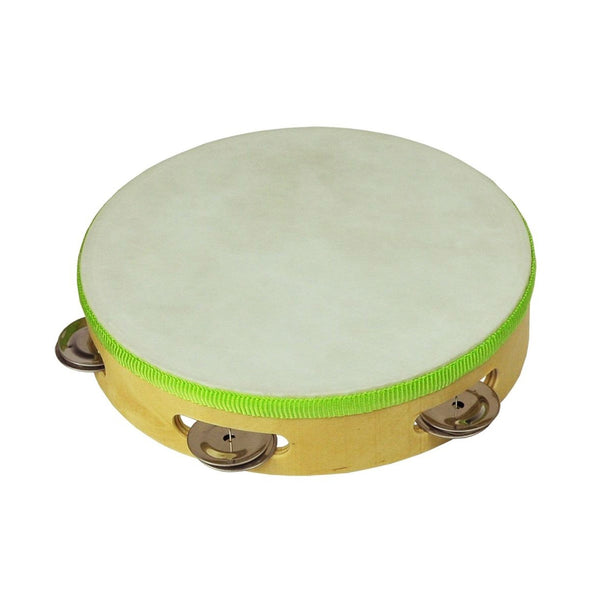 Drumfire Headed Wooden Tambourine (8")-DFP-TH85-NGL
