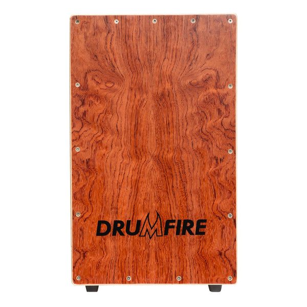 Drumfire Yellow Rosewood Front Wooden Cajon-DFP-HL-NST