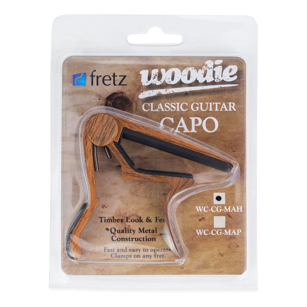 Fretz 'Woodie' Trigger-Style Classical Guitar Capo (Mahogany)