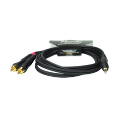 Handy Patch Male 3.5mm Stereo Mini Jack to Male Stereo RCA (1.8m)