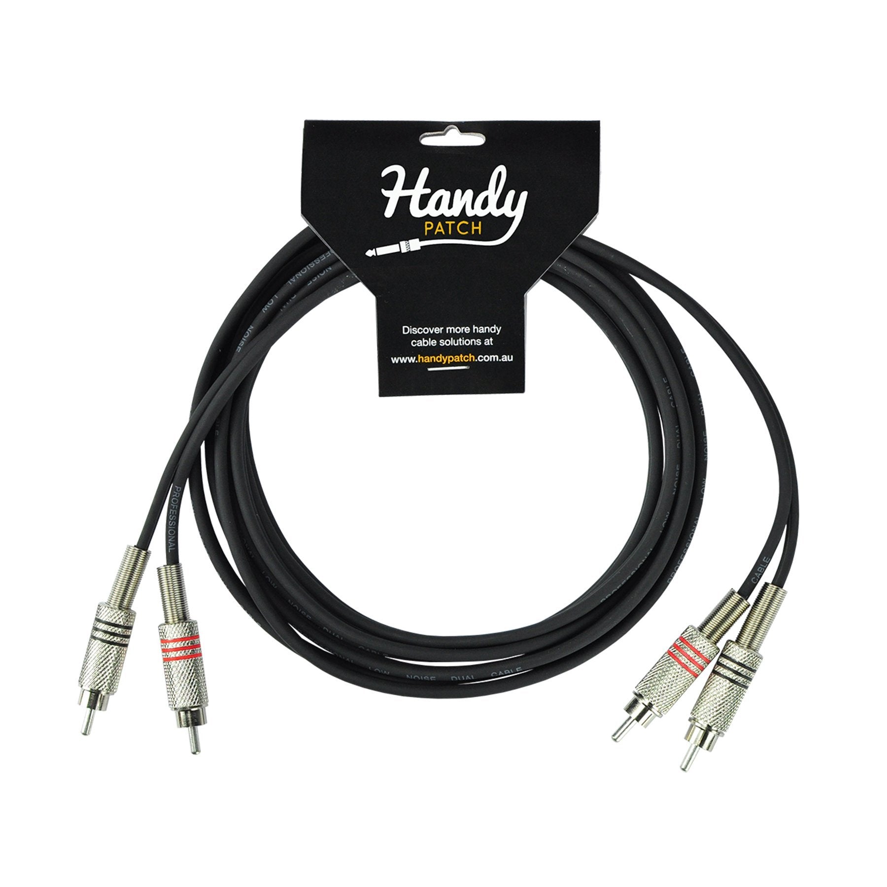 Handy Patch Male Stereo RCA to Male Stereo RCA Cable (3m)-H-2R-2R3