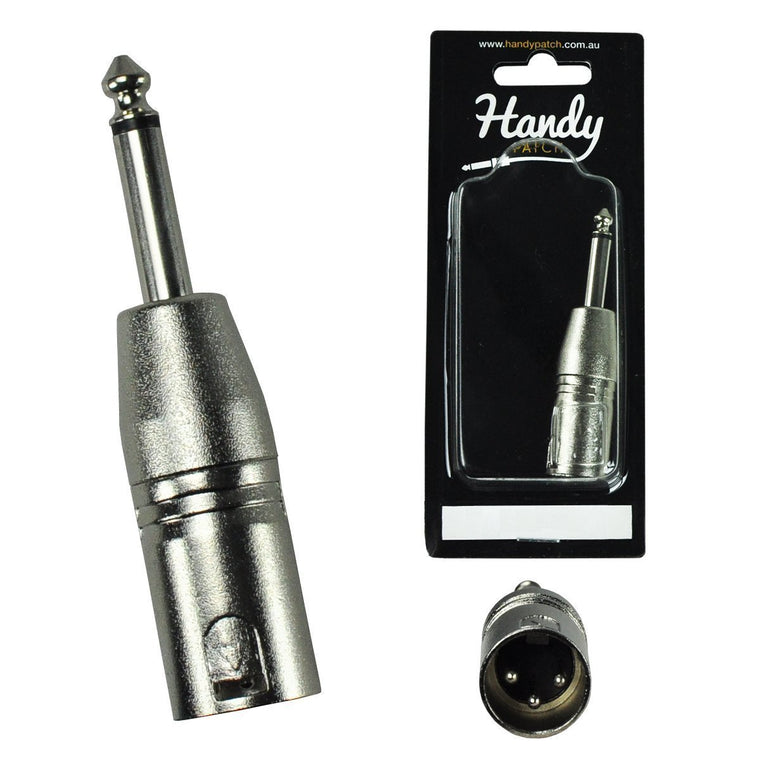Handy Patch Male XLR to Male Phono Adaptor Connector