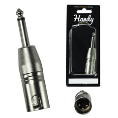 Handy Patch Male XLR to Male Phono Adaptor Connector-H-MX-MP