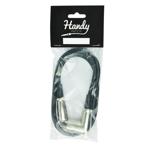 Handy Patch Right Angled Female XLR to Male XLR Cable (1m)-H-AFX-MX1