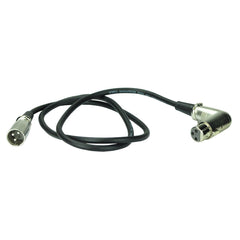 Handy Patch Right Angled Female XLR to Male XLR Cable (1m)