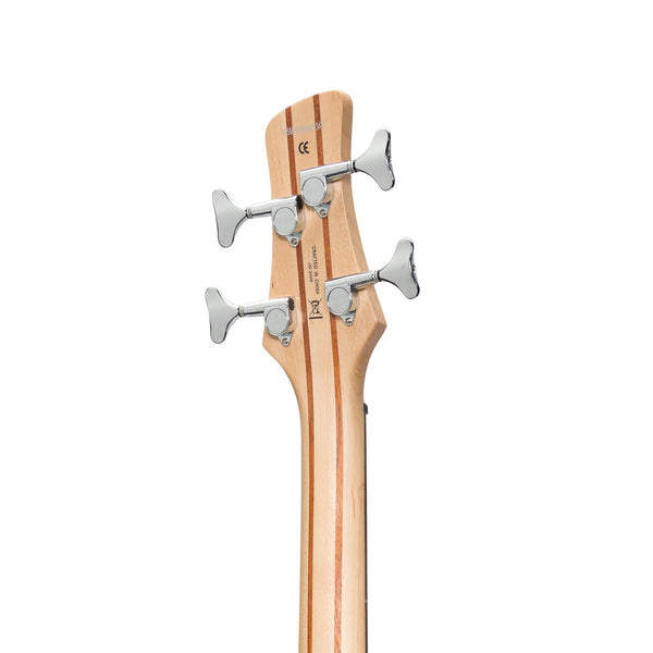 J&D Luthiers '20 Series' 4-String Contemporary Active Electric Bass Guitar (Natural Satin)