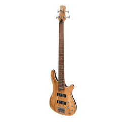 J&D Luthiers '20 Series' 4-String Contemporary Active Electric Bass Guitar (Natural Satin)-JD-2000-SPM