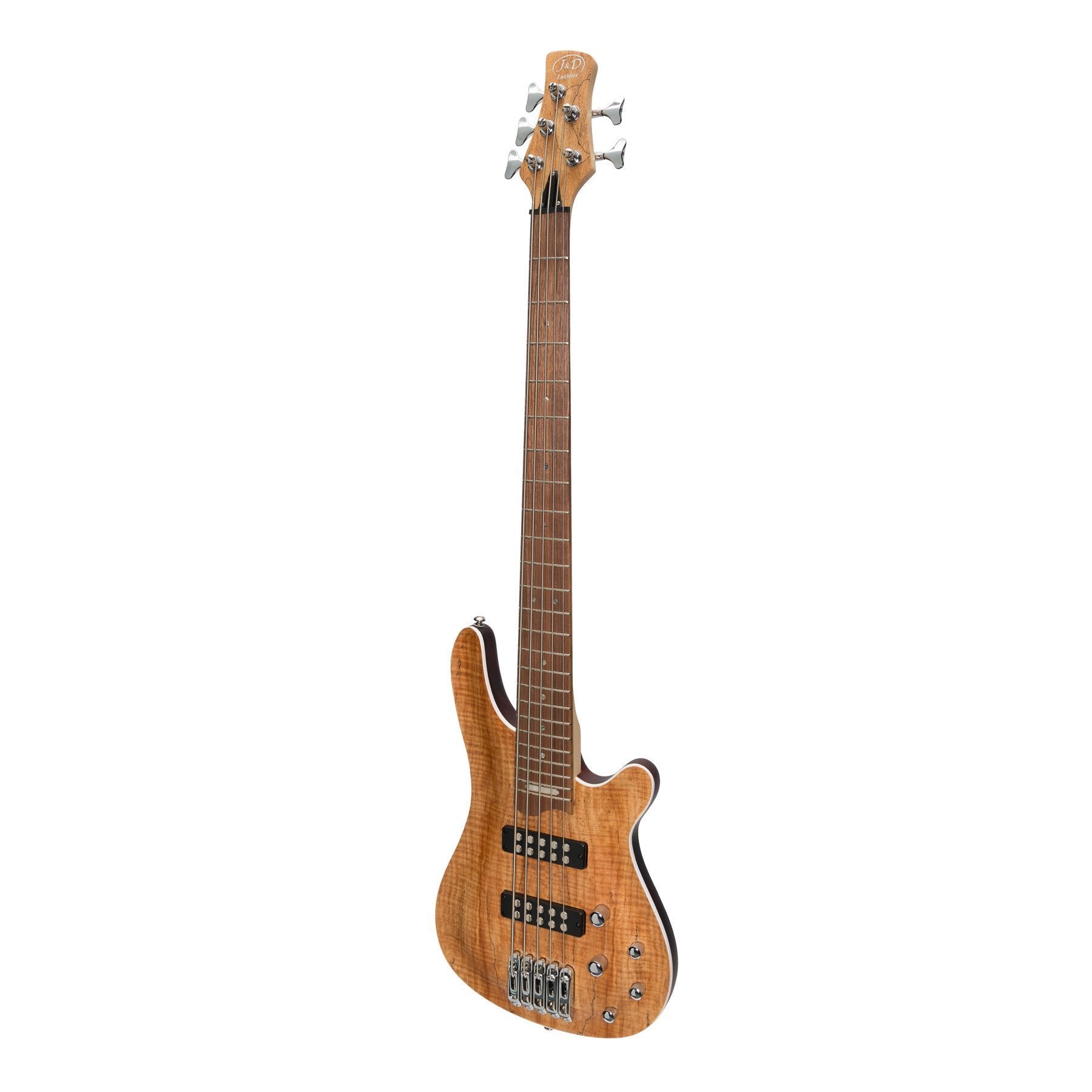J&D Luthiers '20 Series' 5-String Contemporary Active Electric Bass Guitar (Natural Satin)-JD-2005-SPM