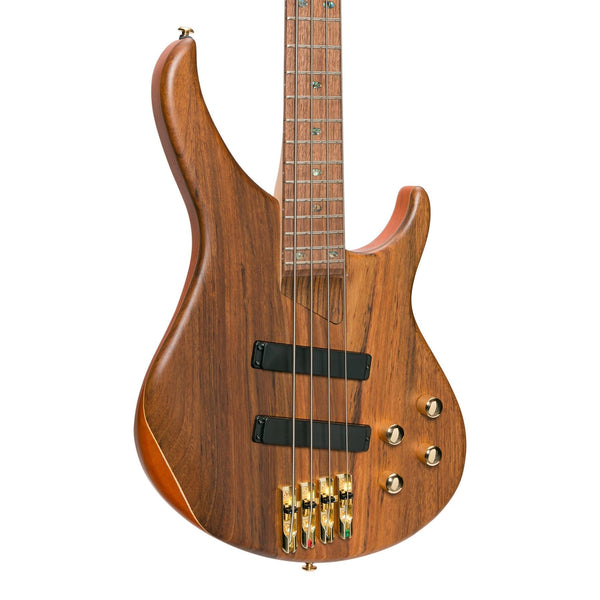 J&D Luthiers '21 Series' 4-String Contemporary Active Electric Bass Guitar (Natural Satin)