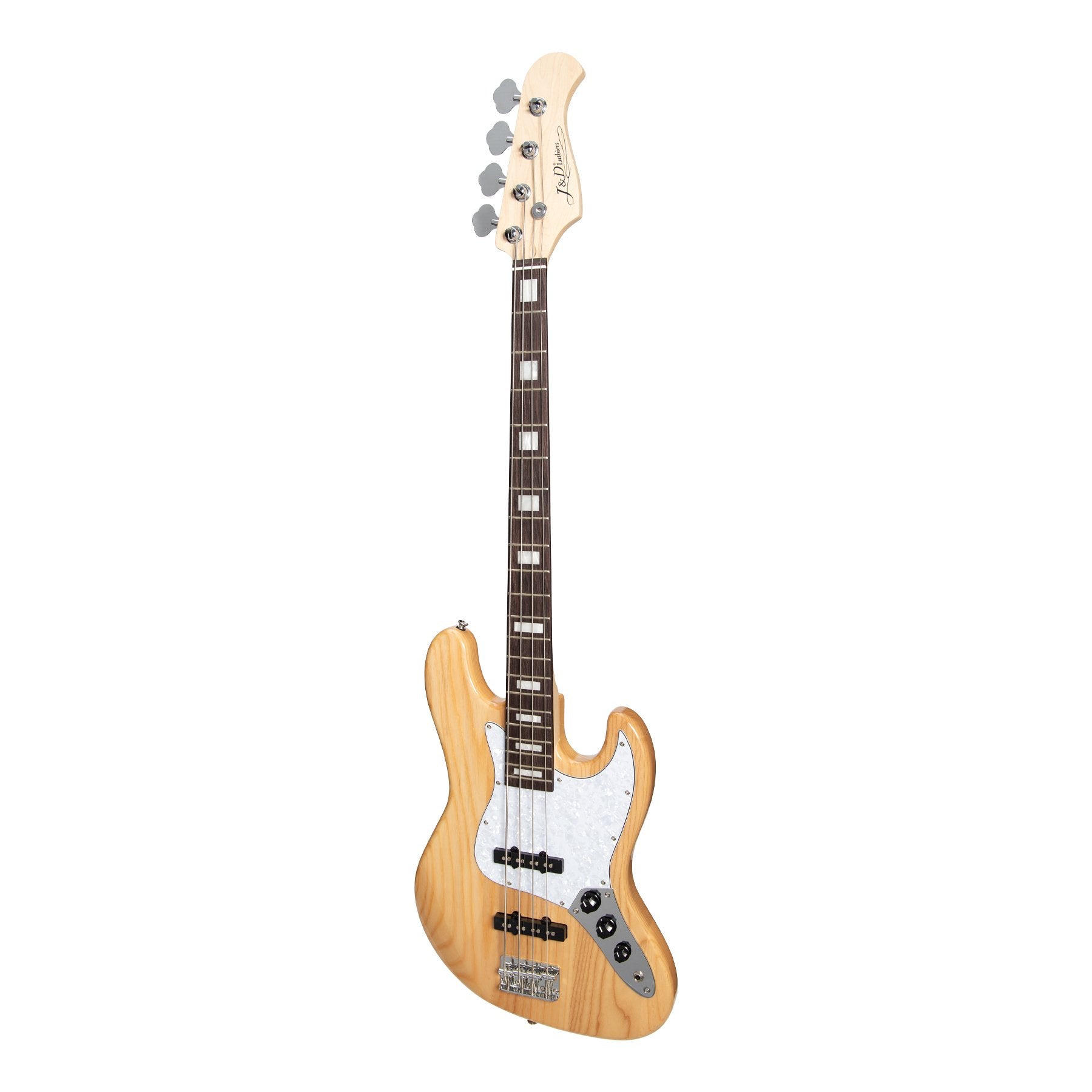 J&D Luthiers 4-String JB-Style Electric Bass Guitar (Natural Gloss)-JD-JB-NGL