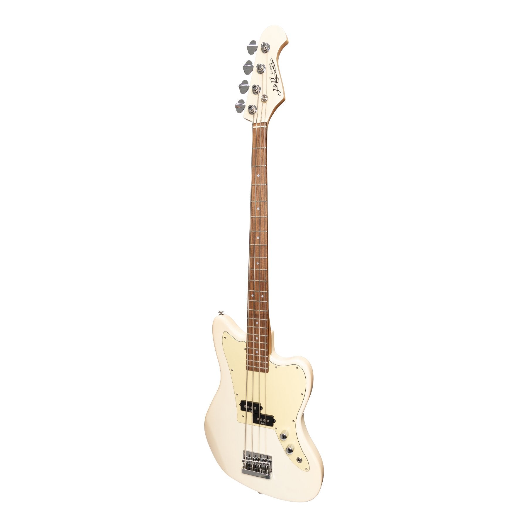 J&D Luthiers 4-String JM-Style Electric Bass Guitar (Cream)-JD-JMB-CRM