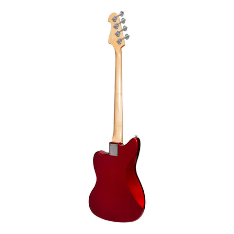 J&D Luthiers 4-String JM-Style Electric Bass Guitar (Crimson)-JD-JMB-CRMSN