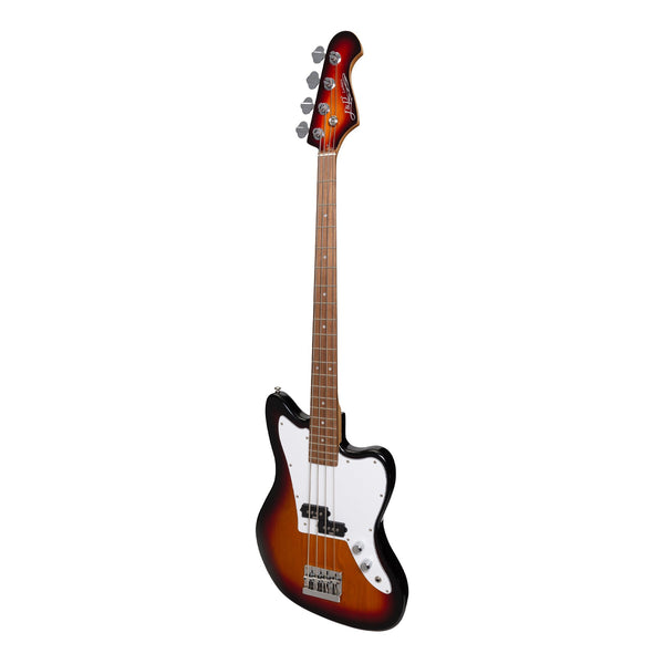 J&D Luthiers 4-String JM-Style Electric Bass Guitar (Tobacco Sunburst)-JD-JMB-TSB