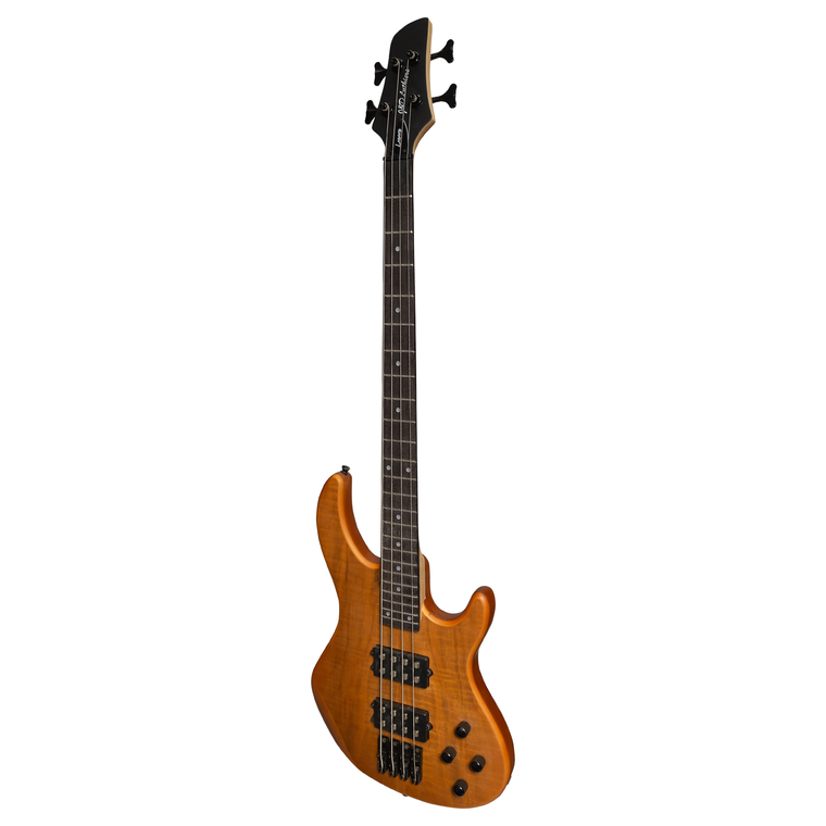 J&D Luthiers 4-String M-Style Contemporary Active Electric Bass Guitar (Natural Satin)