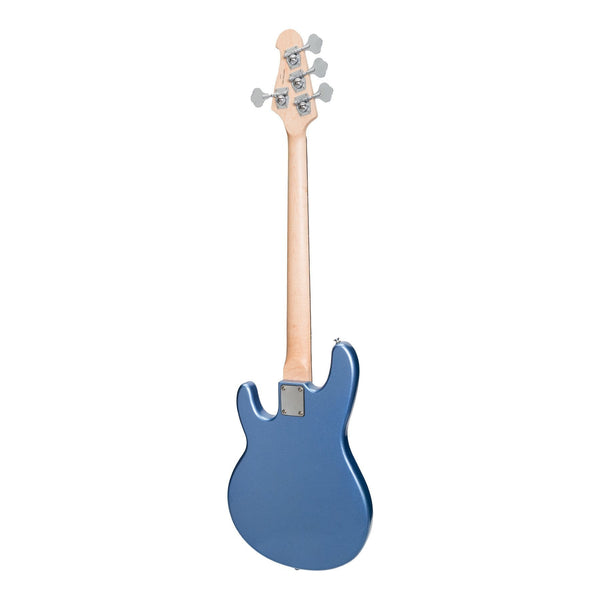 J&D Luthiers 4-String MM-Style Electric Bass Guitar (Metallic Blue)
