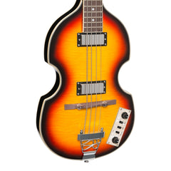 J&D Luthiers 4-String Violin-Style Electric Bass Guitar (Tobacco Sunburst)-JD-BB10-TSB