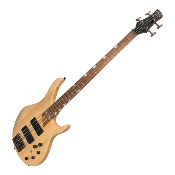 J&D Luthiers '48 Series' 4-String Contemporary Active Electric Bass Guitar (Natural Satin)-JD-4800-ASH