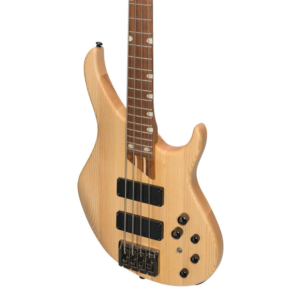 J&D Luthiers '48 Series' 4-String Contemporary Active Electric Bass Guitar (Natural Satin)