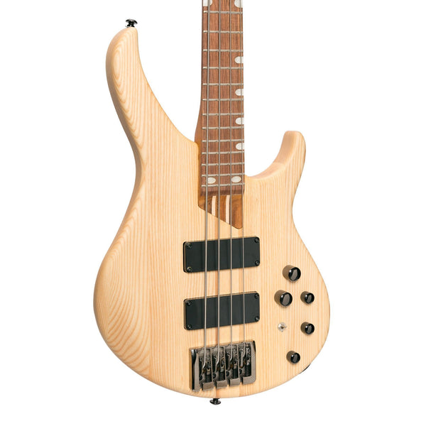 J&D Luthiers '48 Series' 4-String Contemporary Active Electric Bass Guitar (Natural Satin)-JD-4800-ASH