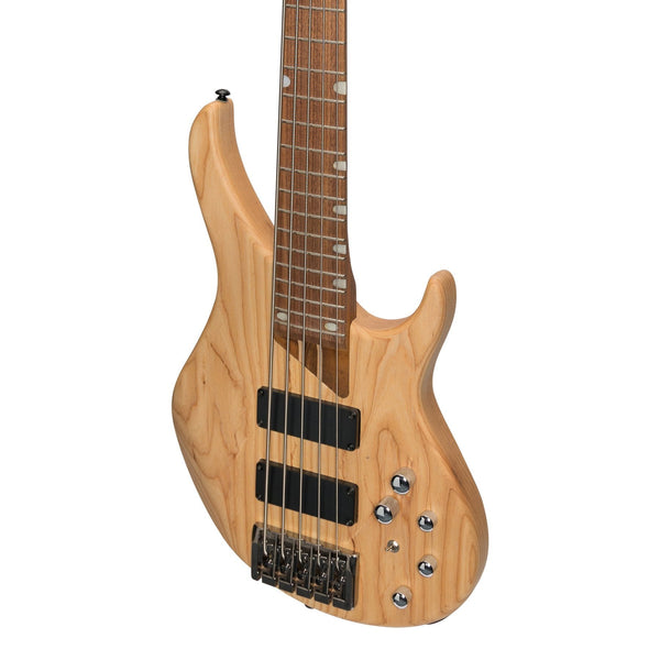 J&D Luthiers '48 Series' 5-String Contemporary Active Electric Bass Guitar (Natural Satin)