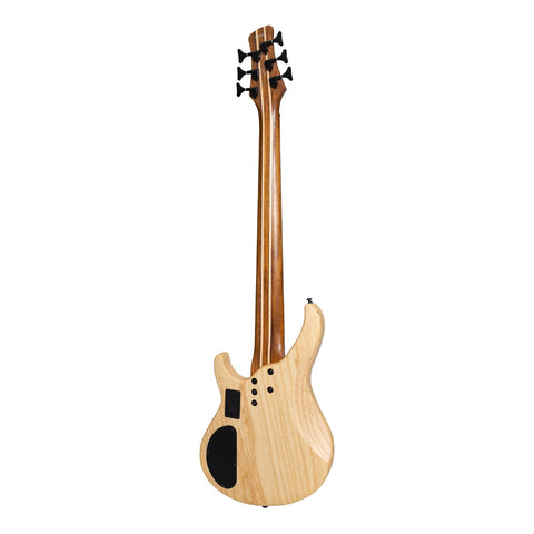 J&D Luthiers '48 Series' 6-String Contemporary Active Electric Bass Guitar (Natural Satin)-JD-4806-ASH