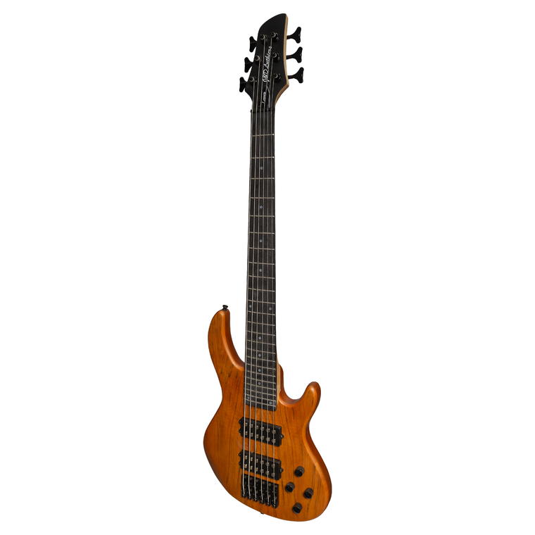 J&D Luthiers 6-String M-Style Contemporary Active Electric Bass Guitar (Natural Satin)