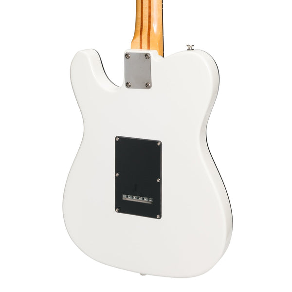 J&D Luthiers Deluxe TE-Style Electric Guitar (White)-JD-TL12-WHT