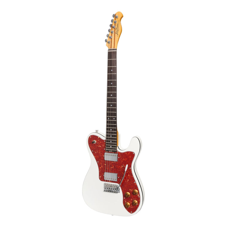 J&D Luthiers Deluxe TE-Style Electric Guitar (White)