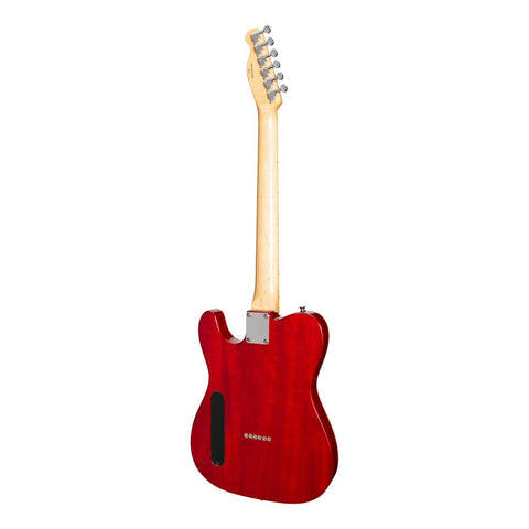 J&D Luthiers Flame Maple Thinline TE-Style Electric Guitar (Cherry Sunburst)