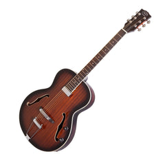 J&D Luthiers Hollow Body Archtop Electric Guitar (Vintage Sunburst)