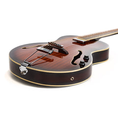 J&D Luthiers Hollow Body Archtop Electric Guitar (Vintage Sunburst)