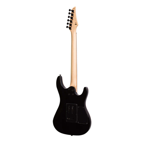 J&D Luthiers IE9 Contemporary Left Handed Electric Guitar (Transparent Black)