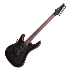 J&D Luthiers IE9 Contemporary Left Handed Electric Guitar (Transparent Black)-JD-IE9L-TBK