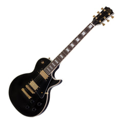 J&D Luthiers LP-Custom Style Electric Guitar (Black)-JD-DLC-BLK