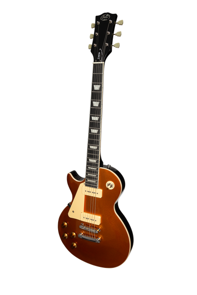 J&D Luthiers LP-Style '56 P-90 Electric Guitar Left Handed (Gold Top)