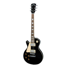J&D Luthiers LP-Style Left Handed Electric Guitar (Black)-JD-DLPL-BLK