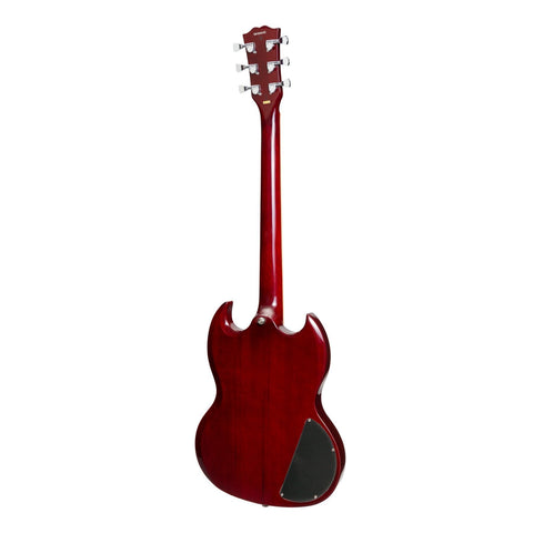 J&D Luthiers SG-Style Left Handed Electric Guitar (Cherry)-JD-DSGL-CH