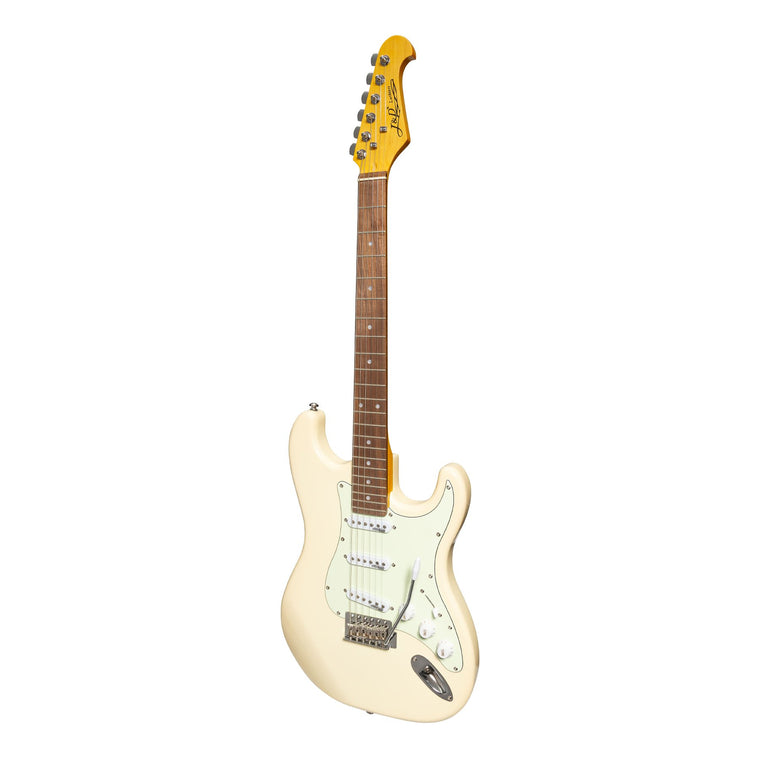 J&D Luthiers Traditional ST-Style Electric Guitar (Vintage White)