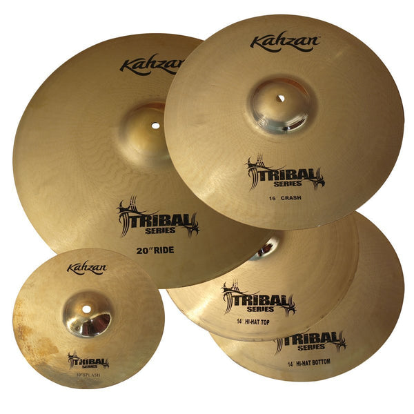 Kahzan 'Tribal Series' Cymbal Pack (14"/16"/20")-KP-TRIB2-14-16-20