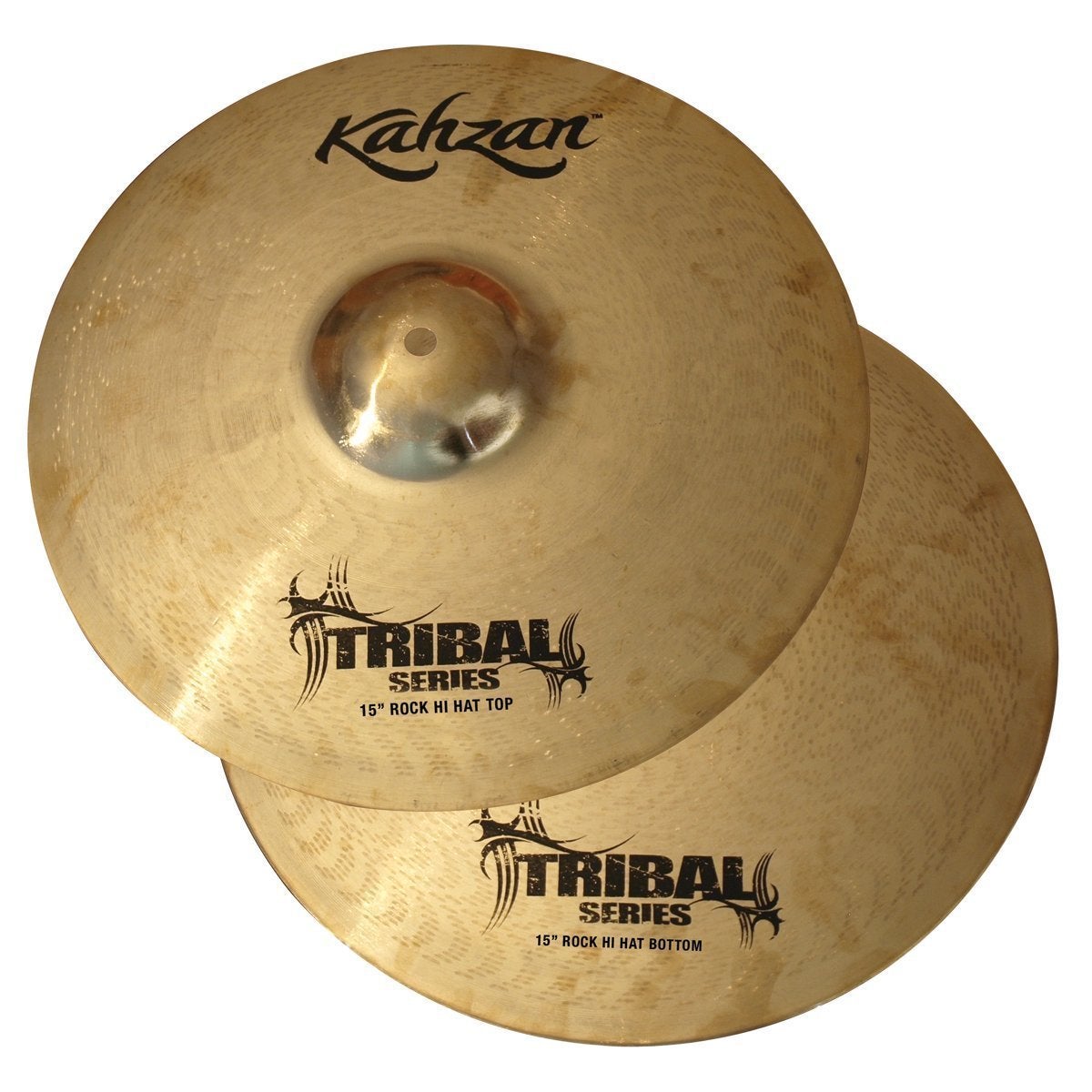 Kahzan 'Tribal Series' Hi-Hat Cymbals (15")-KC-TRIB-15HH