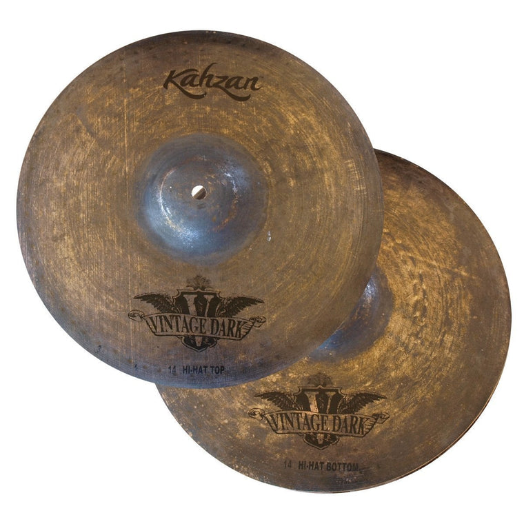 Kahzan 'Vintage Dark Series' Hi-Hat Cymbals (14