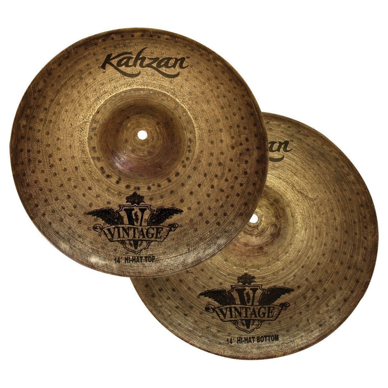 Kahzan 'Vintage Series' Rock Hi-Hat Cymbals (14