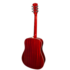 Lorden Acoustic Dreadnought Guitar (Wine Red)