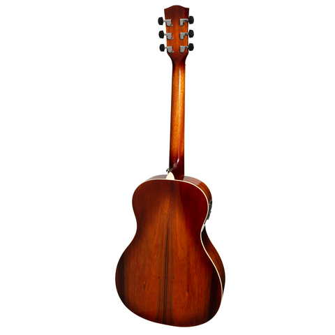 Martinez '31 Series' Daowood Parlour Acoustic-Electric Guitar (African Brownburst)