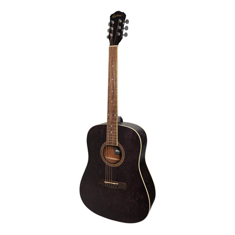 Martinez '41 Series' Dreadnought Acoustic Guitar (Black