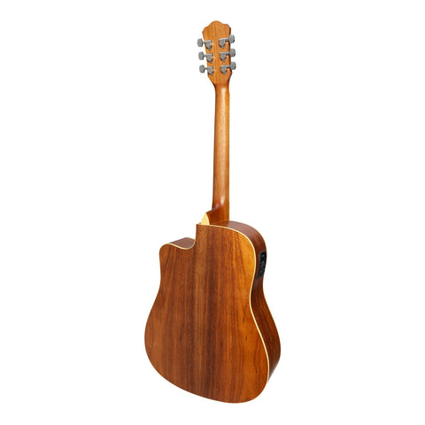Martinez '41 Series' Dreadnought Cutaway Acoustic-Electric Guitar (Rosewood)-MDC-41-RWD
