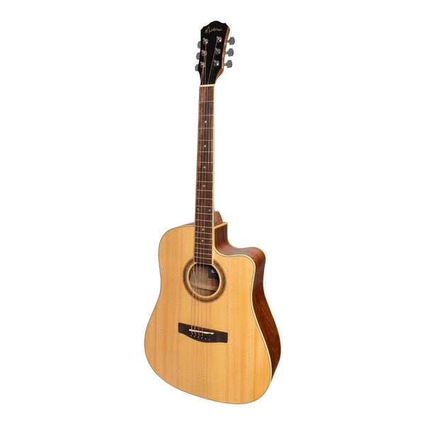 Martinez '41 Series' Dreadnought Cutaway Acoustic-Electric Guitar (Spruce/Rosewood)-MDC-41-SR