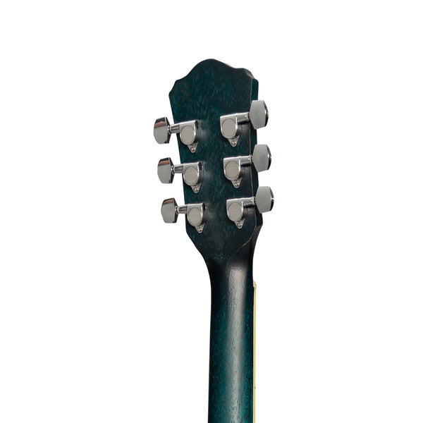 Martinez '41 Series' Folk Size Acoustic Guitar Pack (Blue)