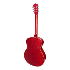 Martinez '41 Series' Folk Size Acoustic Guitar Pack (Pink)